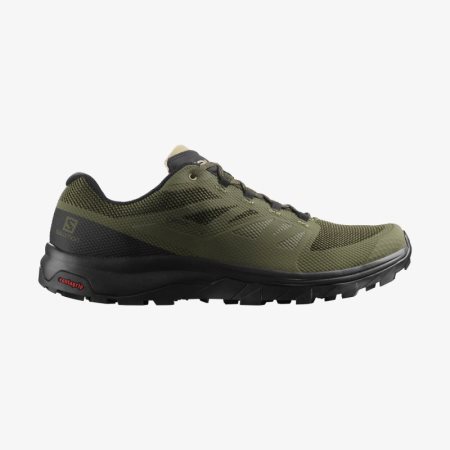 Salomon OUTLINE GORE-TEX Mens Hiking Shoes Olive UK EHSI